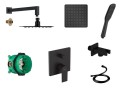 Hansgrohe Vernis S Set Black + rączka Logo
