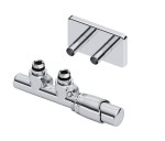 Excellent Volaro zawór grzejnikowy zintegrowany termostatyczny 50mm + rozeta maskująca , kolor chrom prawy ! 