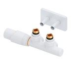 Excellent Volaro zawór grzejnikowy zintegrowany termostatyczny 50mm + rozeta maskująca , kolor biały mat lewy ! 