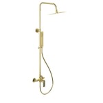 Excellent & Actima Rain Glad zestaw prysznicowy z deszczownicą 25cm , kolor złoty połysk