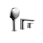 Excellent Clever 2.0 bateria wannowa 3-otworowa , kolor chrom