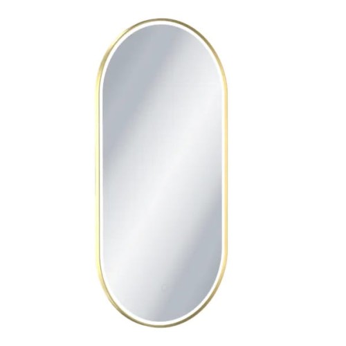 Excellent Corido lustro łazienkowe owalne 100x50cm złoty połysk