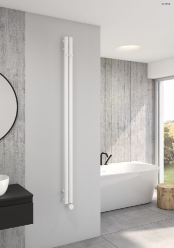 Oltens Stang (e) grzejnik łazienkowy 180x9,5 cm elektryczny biały 55110000