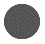 Excellent głowica prysznicowa okrągła Slim 25 cm , kolor czarny mat deszczownica