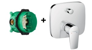 Hansgrohe Talis E + iBOX bateria wannowa podtynkowa , 2 odbiorniki 