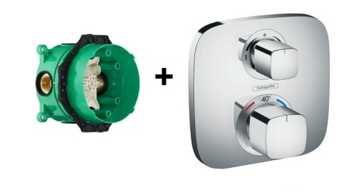 Hansgrohe Ecostat E bateria wannowa podtynkowa chrom 15708000 + iBOX 01800180
