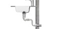Syfon umywalkowy Purus Pum 8075628WH biały rura elastyczna