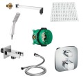 SET Hansgrohe Ecostat E + ibox + Square + deszczownica