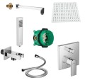 SET Hansgrohe Vernis Shape + ibox + Tor + Kvadro deszczownica
