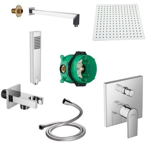 SET Hansgrohe Vernis Shape + ibox + Tor + Kvadro deszczownica