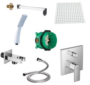 Hansgrohe Vernis Shape + iBox + Point Square + Kvadro deszczownica 25