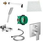 Hansgrohe Vernis Shape + iBox + Logo + Kvadro deszczownica 20 