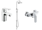Grohe Eurosmart Cosmopolitan  bateria umywalkowa + prysznicowa + deszczownica 