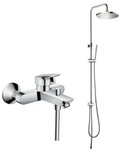 HANSGROHE Logis bateria wannowa 7140000 + Owal kolumna prysznicowa