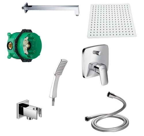 SET Hansgrohe Logis + deszczownica