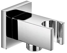 Przyłącze kątowe kwadratowe z uchwytem na rączkę prysznicową 