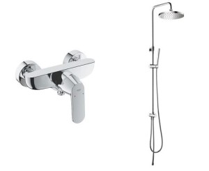 Grohe Eurosmart Cosmopolitan  bateria prysznicowa + deszczownica